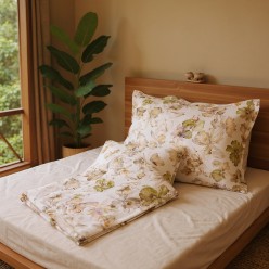 Lenzuola matrimoniali in raso di cotone made in Italy - collezione Iride
