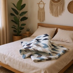 Biancheria da letto Filemone: copriletto in cotone dal design contemporaneo
