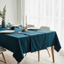 Limnadi – Tovaglia ottanio in cotone 100% stile mediterraneo ed elegante