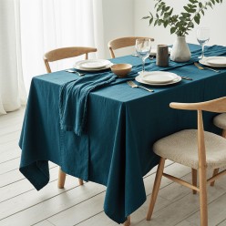 Limnadi – Tovaglia ottanio in cotone 100% stile mediterraneo ed elegante