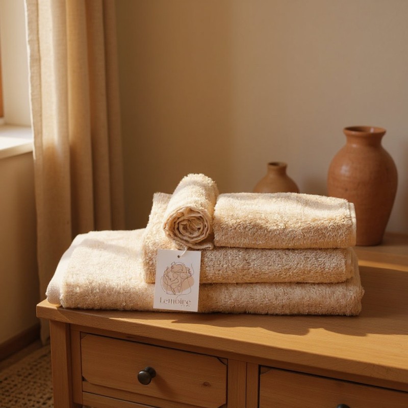 Asciugamani linea Atene in spugna da Bagno personalizzabili - BEIGE Asciugamani linea Atene in spugna da Bagno personalizzabili - BEIGE