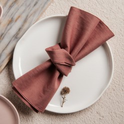 Collezione di Tovaglioli Afrodite di stoffa in colorazione Rosa