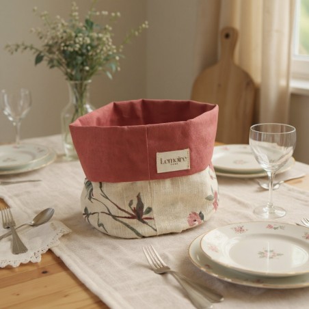 Collezione Cassandra- cestino portapane floreale stile shabby chic