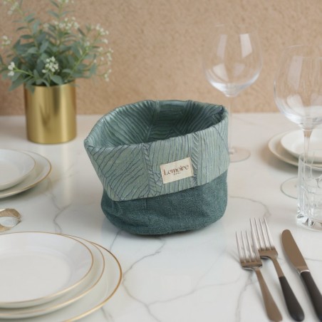 Cestino portapane verde salvia - collezione Eurinome
