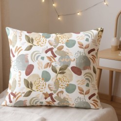 Cuscino decorativo con raffinata fantasia botanica stilizzata - collezione Circe