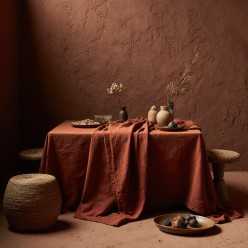 Tovagliato terracotta linea Tempio di Segesta – dove il calore della terra incontra la bellezza senza tempo