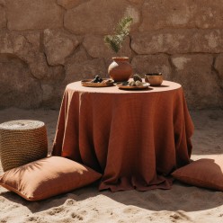 Tovagliato terracotta linea Tempio di Segesta – dove il calore della terra incontra la bellezza senza tempo