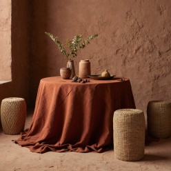 Tovagliato terracotta linea Tempio di Segesta – dove il calore della terra incontra la bellezza senza tempo