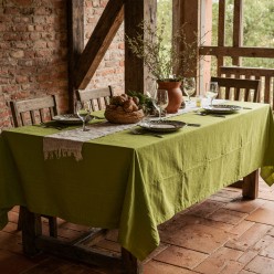 Tovaglia tinta unita verde chiaro – Collezione Arianna
