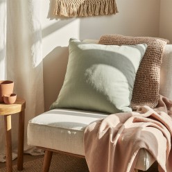 Cuscino arredo verde salvia Tempio di Eracle – un frammento di quiete tra mito e casa