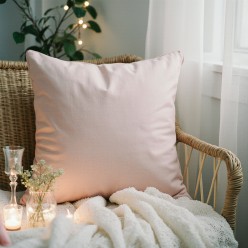 Cuscino arredo rosa cipria collezione Hera, raffinata e versatile