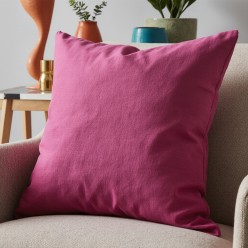 Cuscino arredo in cotone fucsia collezione Adone