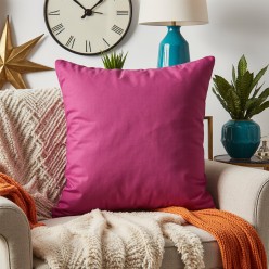 Cuscino arredo in cotone fucsia collezione Adone