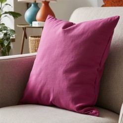 Cuscino arredo in cotone fucsia collezione Adone