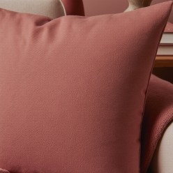 Cuscino arredo rosa terracotta dallo stile romantico  - collezione Afrodite