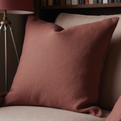 Cuscino arredo rosa terracotta dallo stile romantico  - collezione Afrodite