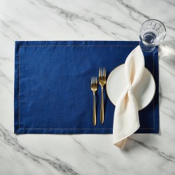 Tovagliette americane blu intenso, stile elegante e versatile. Collezione Doris