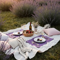 Romantica tovaglietta glicine linea Ianthe