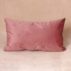 Cuscino arredo in velluto rosa antico linea Afrodite