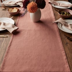Runner da tavola rosa antico 100% cotone linea Afrodite