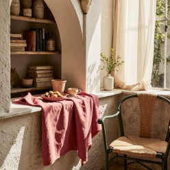 Canovaccio rosa antico in cotone 100% – Collezione Afrodite, stile elegante e raffinato