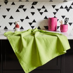 Canovaccio verde prato in cotone 100% – Collezione Arianna, freschezza pura