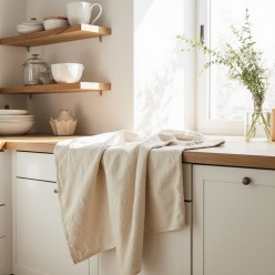 Canovaccio panna in cotone 100% – Eleganza essenziale Aletheia