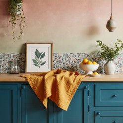 Canovaccio ocra in cotone 100% – Collezione Clori