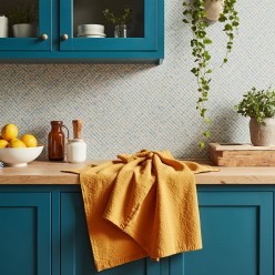 Canovaccio ocra in cotone 100% – Collezione Clori