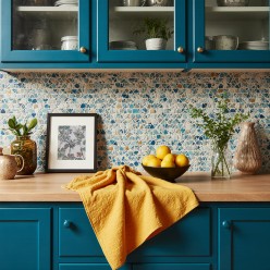 Canovaccio ocra in cotone 100% – Collezione Clori