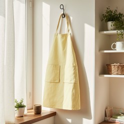 Grembiule giallo Demetra: luce delicata e armonia naturale in cucina