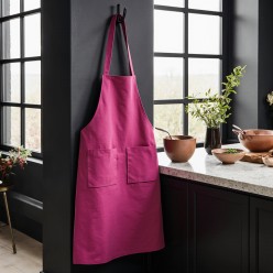 Grembiule con tasche fucsia 100% cotone - linea Adone