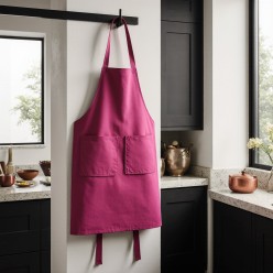 Grembiule con tasche fucsia 100% cotone - linea Adone