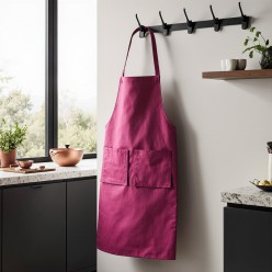 Grembiule con tasche fucsia 100% cotone - linea Adone