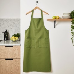 Grembiule verde prato Arianna 100% cotone: freschezza e natura in cucina