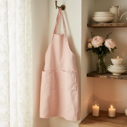 Grembiule rosa chiaro Hera 100% cotone: dolcezza e stile in cucina
