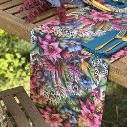 Runner collezione Amazzoni dal design ispirato alla foresta amazzonica modello 2