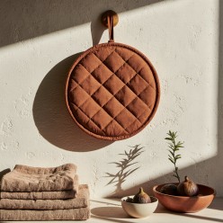 Presina rotonda terracotta in cotone – Collezione Segesta