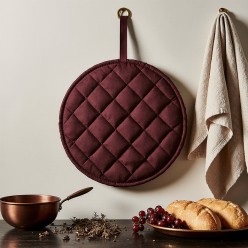 Presina bordeaux in cotone fatto a mano – Calore e raffinatezza con la collezione Fedra