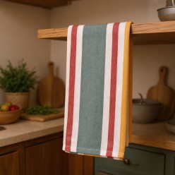 Canovaccio da Cucina Anthesterie in Cotone Panama con Motivo Rigato lemoire home allestimento