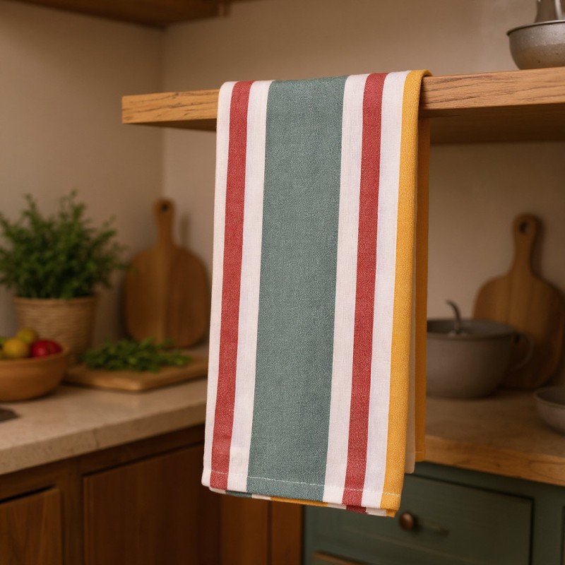 Canovaccio da Cucina Anthesterie in Cotone Panama con Motivo Rigato lemoire home allestimento Canovaccio da Cucina Anthesterie in Cotone Panama con Motivo Rigato lemoire home allestimento