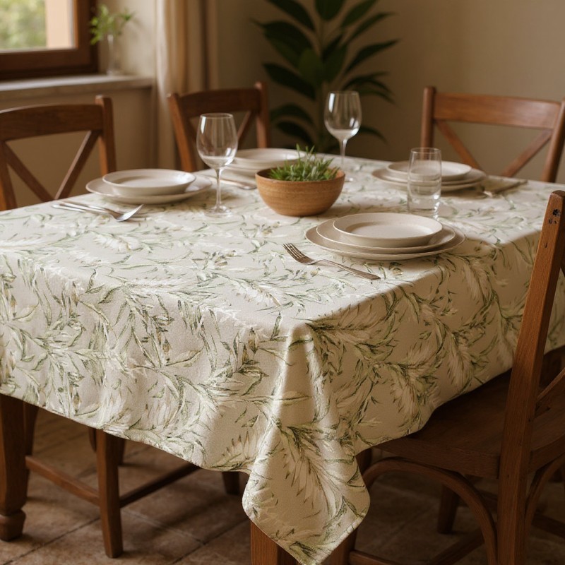 Ultimo set linea Callisto con foglie verdi lemoirehome Ultimo set linea Callisto con foglie verdi lemoirehome