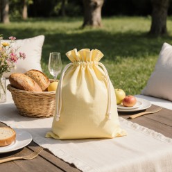 Sacco portapane giallo pastello collezione Demetra