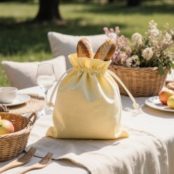 Sacco portapane giallo pastello collezione Demetra