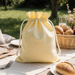 Sacco portapane giallo pastello collezione Demetra