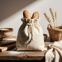 Sacco portapane in cotone panna – l'eleganza autentica della collezione Aletheia