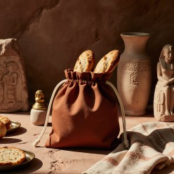 Sacco portapane in cotone naturale Segesta – Calore e stile mediterraneo