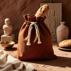 Sacco portapane in cotone naturale Segesta – Calore e stile mediterraneo