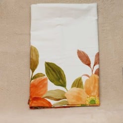 Tovaglia floreale dai colori autunnali - collezione Penelope