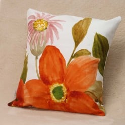Tovaglia floreale dai colori autunnali - collezione Penelope
